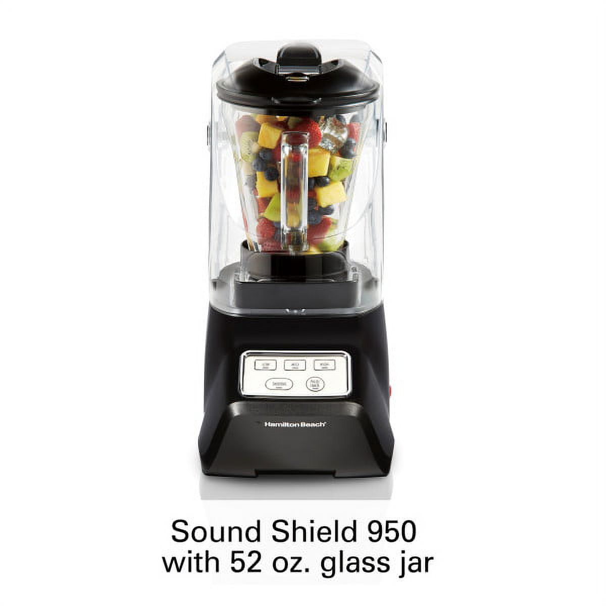 Hamilton Beach Sound Shield 950 Watt 52 oz Countertop Food Blender Mixer, Black - image 2 of 6