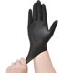 thumbnail image 2 of Guantes desechables de nitrilo SwiftGrip negros de 100 quilates, tamaño mediano, 2 of 9