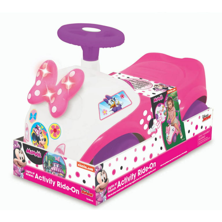 Kiddieland Toys Limited Disney Light N' Sound Minnie Mouse Porteur pour  fille : : Jeux et Jouets