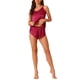 thumbnail image 1 of Pijamas de satén para mujer INSPIRE CHIC, conjunto de camisón sin mangas y pantalones cortos, set de lounge de seda XL rojo, 1 of 6