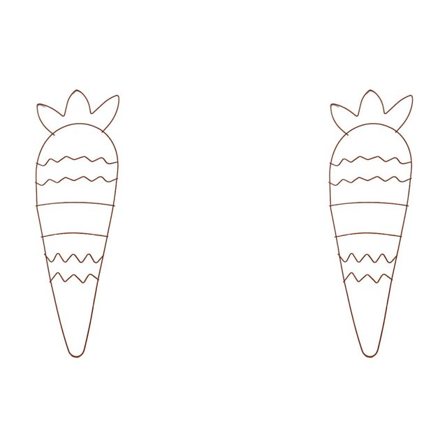 DIY Knitting Garland Wire Stand Heart Rabbit Metal Decoration Accessories for Crafting Projects,2-Pack