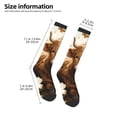 thumbnail image 2 of Sigee Adorable Calf Butterflies Champagne for Socks for Men Women Socks Stocking Compression Socks, 2 of 6