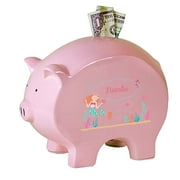 My Bambino Asymmetrical Pig Piggy Banks & Money Jars Pink/Green