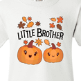 thumbnail image 4 of Inktastic Little Brother Pumpkins with Fall Leaves Youth T-Shirt, 4 of 5