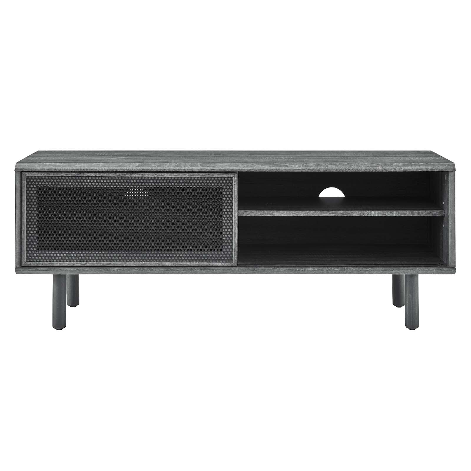 Modway Kurtis MDF and Particleboard TV Stand for TVs up to 52" in Charcoal