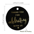 thumbnail image 6 of Inkdotpot Pack Of 100 Real Gold Foil Paper Tags Thank You Celebrating With Us Bridal Shower-Baby Shower-Retirement-Wedding-Birthday Favor Hang Tags, 6 of 6