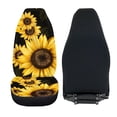 thumbnail image 6 of XYZCANDO Car Seat Covers Sunflower Floral Print 2 Piece Front Seat Cover Stretchy Van Sedan SUV Auto Accessories All Seasons Car Seat Protector, 6 of 10