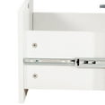 thumbnail image 4 of Noble House Multi-Functional Sideboard Cabinet, Glass Doors,  Drawers, Pegboard & Shelves, Slim Organizer, White, 4 of 13