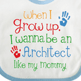 thumbnail image 4 of Inktastic Architect Like Mommy Boys or Girls Baby Bib, 4 of 4