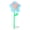 Winnie the Pooh Piglet, variant on Disney Winnie the Pooh Piglet Flower Plush Wand Stuffed Figure, Blue and Green, 12 Inch