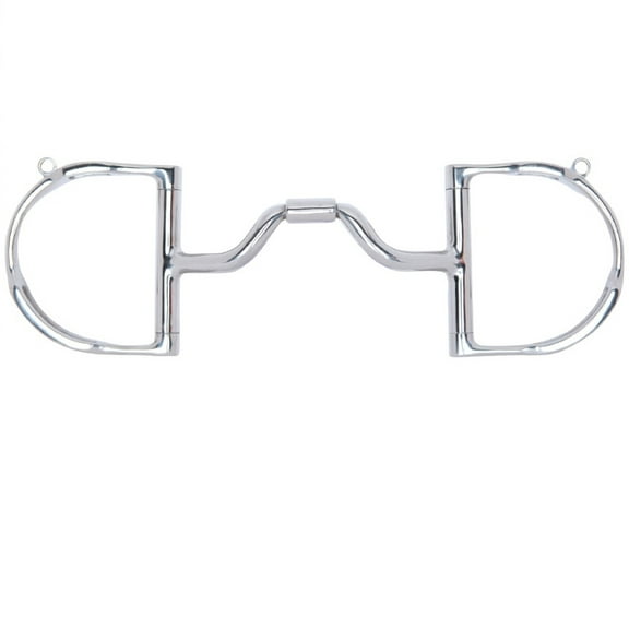 5 1/2 in Myler Horse Bit Dee W/ Hooks Medium Wide Ported Barrel