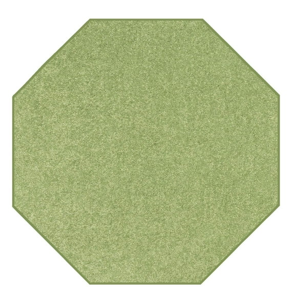 Ambiant Saturn Collection Pet Friendly Area Rugs Lime Green - 10' Octagon