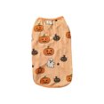 thumbnail image 2 of Halloween Dog Clothes Scary Pumpkin Bat Dog Costumes Doggie Shirts Puppy Shirt Pet Vest Tank Top Cat Tee Saffron, 2 of 5