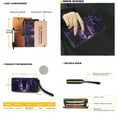 thumbnail image 2 of LedBack Black Cat Print Top Handle Purses Set for Women Gothic Leather Handbag and Wallet Set Zipper Totes Bucket Handbag Saddle Purse for Shopping Walking, 2 of 4