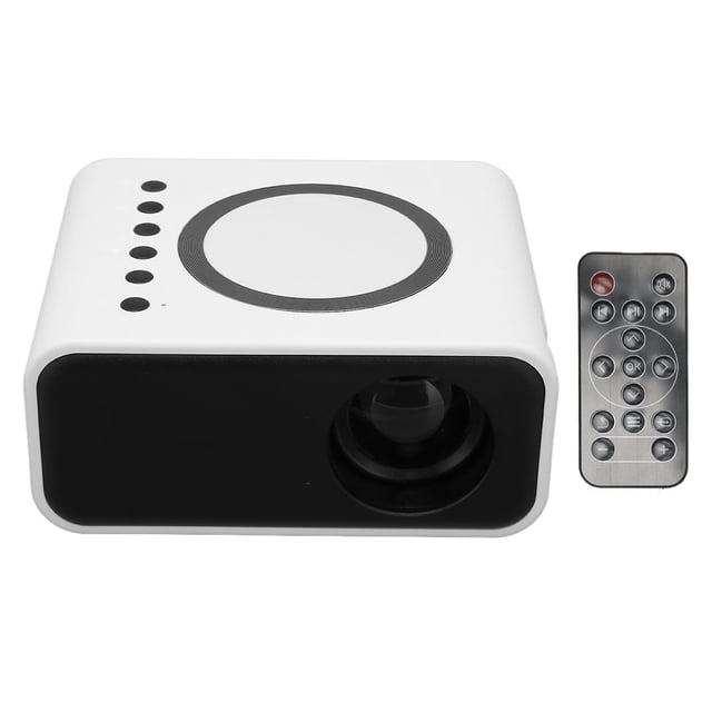 Mini Projector, Full High Definition 1920X1080 Resolution Home Theater Projector with Remote Control for Bedroom for Black,White