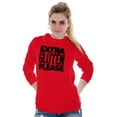 thumbnail image 3 of Extra Gluten Please Foodie Love Carbs Long Sleeve TShirt Men Women Brisco Brands X, 3 of 6