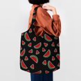 thumbnail image 4 of Vsdgher Watermelon Print canvas Tote Bag, Lightweight Cloth Bags, Suitable for shopping, groceries, travel, 4 of 4