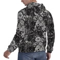 thumbnail image 3 of KLL Rose Flowers Print Mens Hoodie Long Sleeve Casual Pullover Hooded Sweatshirt Fashion Drawstring Hoodies with Pocket-Large, 3 of 6