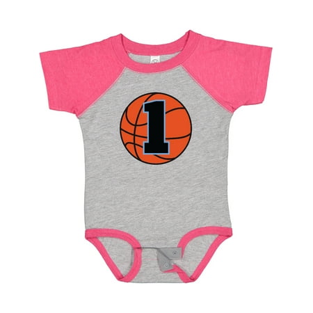 

Inktastic Basketball 1st Birthday 1 Year Old Gift Baby Boy Bodysuit