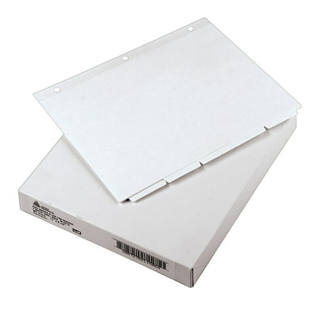 Avery Plain Tab Write & Erase Dividers  5 Tabs  White  36 Sets (11506)