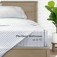 thumbnail image 4 of Bare Home Ultra-Soft Sheet Set - Premium 1800 Collection - Deep Pockets - 4-Pieces - King, Pinstripe - White/Midnight, 4 of 7