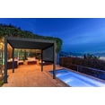 thumbnail image 6 of Wind Resistant Manual Side Shade/Screen for Villa Pergola, 10 ft., Dark Gray, 6 of 6