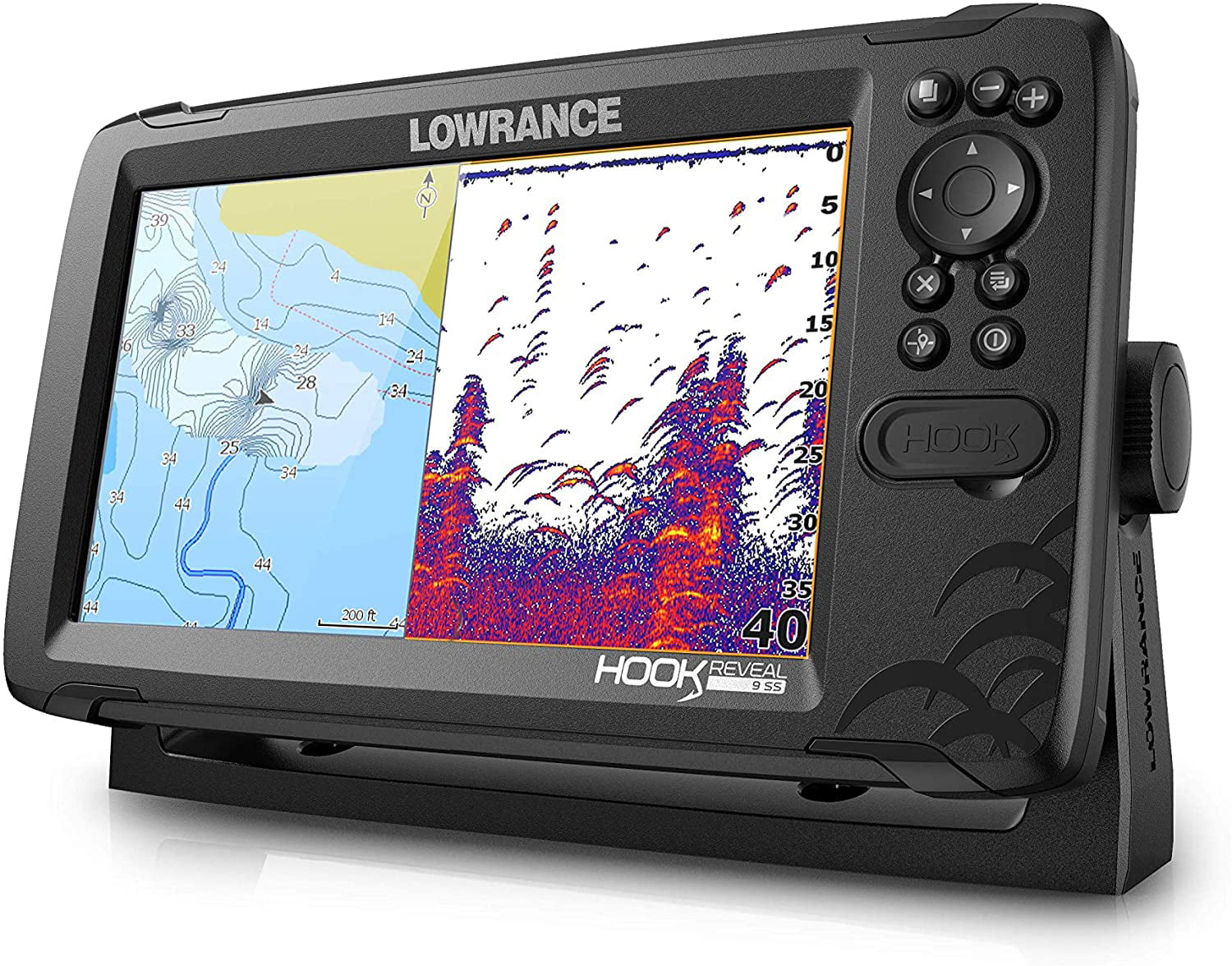 Lowrance Hook Reveal 9 Triple-Shot Portable Fish-Finder with
