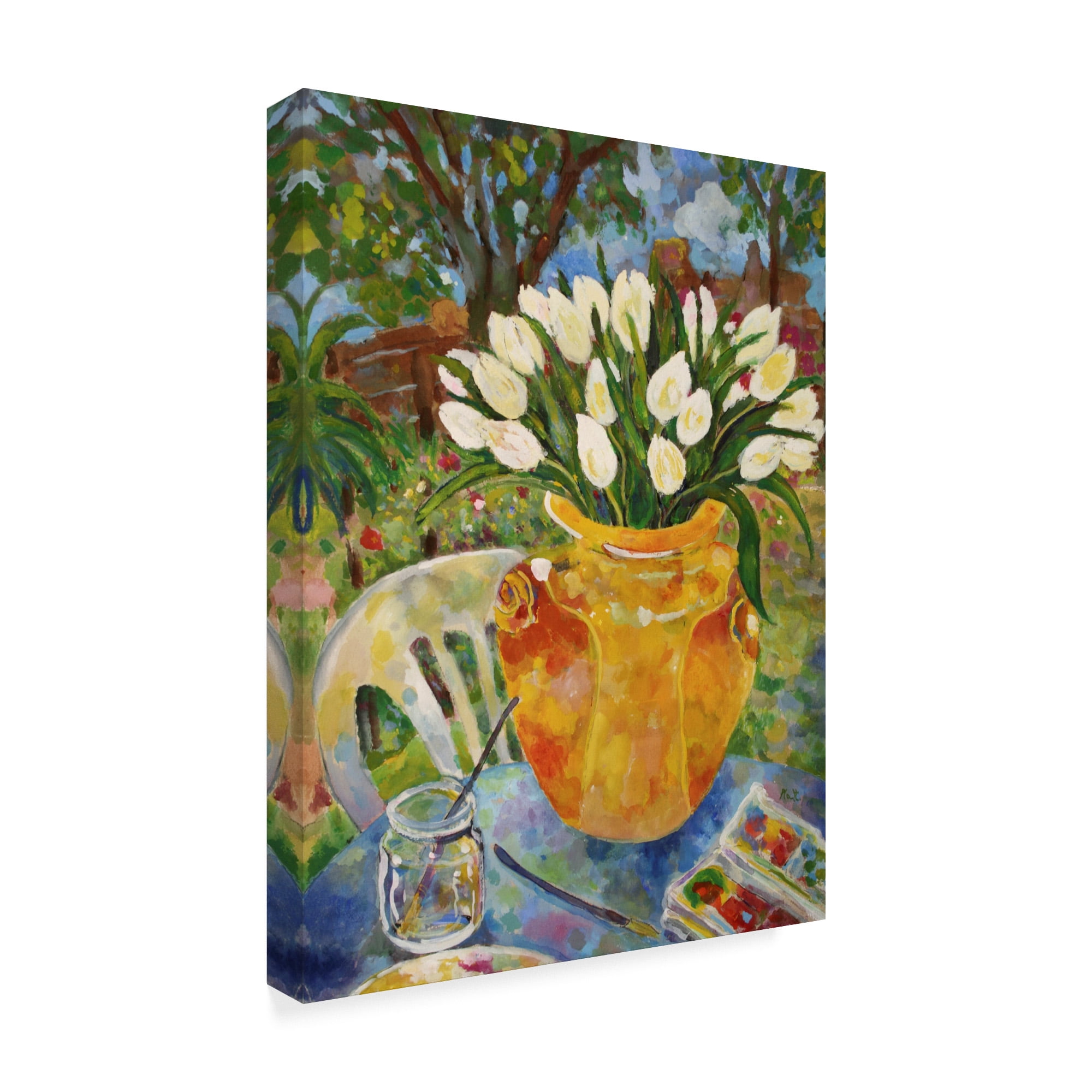 Trademark Fine Art 'Artists Tulips' Canvas Art by Lorraine Platt