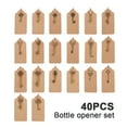 thumbnail image 3 of Miuline 40 PCS Wedding Key Bottle Opener,Vintage Key Bottle Opener, Wedding Favors Key Bottle Oer Rustic Decoration With craft Card, 3 of 8
