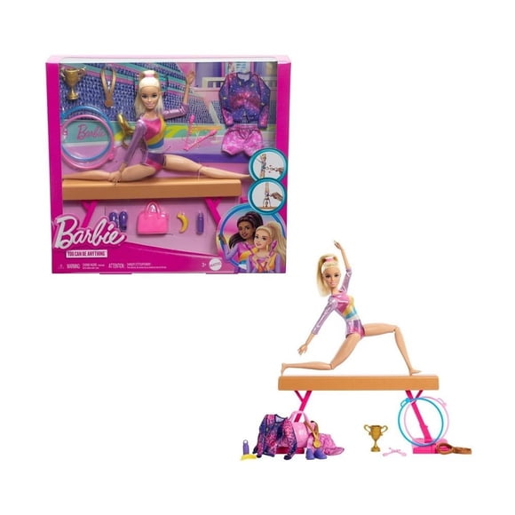 Set de Juego Barbie Profesiones Gimnasta Cabello Rubio