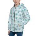 thumbnail image 2 of Picia Sea Turtle for Boys Fashion Full-zip Hoodies & Sweatshirts with Kangaroo Pocket,Zip-up Hooded Sweatshirt for Kid, Moisture Wicking & Breathable-Medium, 2 of 6