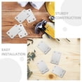 thumbnail image 2 of Miangastore Straight Piece Fixing Bracket Silver 20 Sets 2.40X1.49X0.06In, 2 of 9