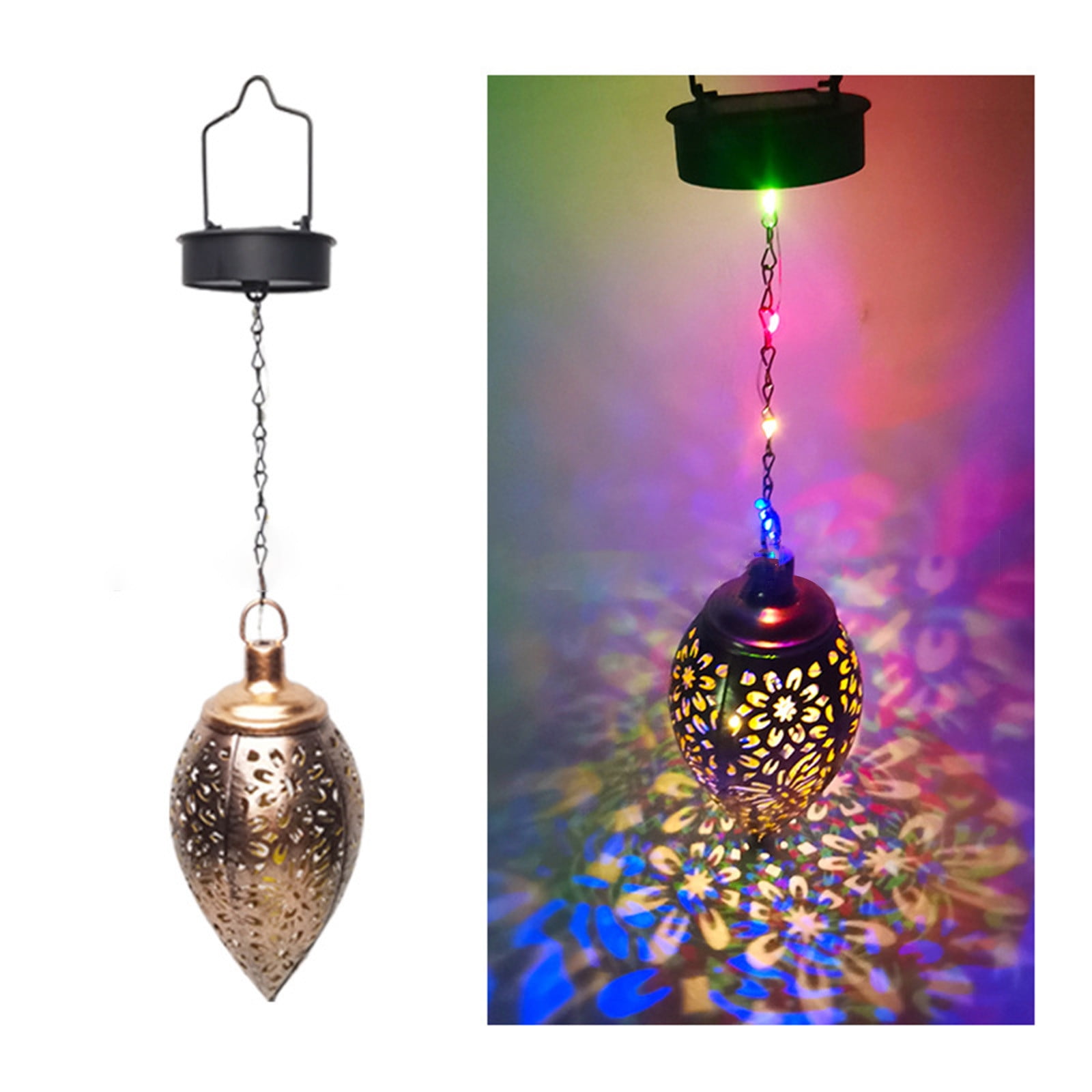 Solar Powered Purple Scroll Lantern - Colorful Home Decoration for Indoors or Outside Solar Powered Purple Scroll Lantern - Colorful Home Decoration for Indoors or Outside