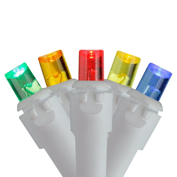 Set Of 70 Multi Color Led Wide Angle Icicle Lights 6ft White Wire Com Set Of 70 Multi Color Led Wide Angle, Wide Angle Led Icicle Lights