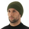 thumbnail image 2 of Uooqdmx Winter Hat Knit Cap Beenies Hats Winter Hats for Men Skull Hat Beanie Hat Winter Beanies for Men Army Green A, 2 of 3