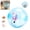 Blue-Rabbit, variant on Self-Rolling Cat Ball, Interactive Pet Toy for Indoor Cats, Automatic Chasing Ball for Dogs (Blue, Rabbit)