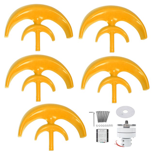 Wind Turbine Outdoor Power Generator Kit 5 Blade AC 600W with Controller for Home Boat12V