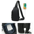 thumbnail image 4 of TAZAG chest bag crossbody bag men's water-resistant shoulder bag shoulder bag usb charging chest bag, 4 of 5