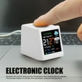 thumbnail image 3 of Clock with LCD Display, DIY Programming Digital Clock, Stock Crypto Ticker Display with Calendar, Temperature, Weather Forecast for Home Office Desk Decor, 3 of 7