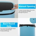 thumbnail image 6 of NiamVelo Kitchen Trash Can with Lid, 13 Gallon Garbage Can Automatic Trash Can  for Bedroom Bathroom Home Office, Blue （2 Pack）, 6 of 7
