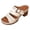Beige, variant on Rokment Ladies Platform Chunky Block High Heels Dressy Slip on Sandals for Women 2026 Summer Fashionable Leather Fish Mouth Open Toe Dress Slides Heeled Pumps Beige Size 6.5