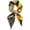 Black+yellow Flowers, variant on 100% Pure Mulberry Silk Scarfs 27"x27" Square Scarf Women Neckerchief Headscarf hair scarf bandana Gift Packed