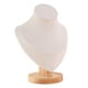 thumbnail image 2 of Exhibición de joyas Busto de maniquí Busto de cadena Soporte de busto Modelo estable y elegante Base de madera 85x147x178cm, 2 of 9
