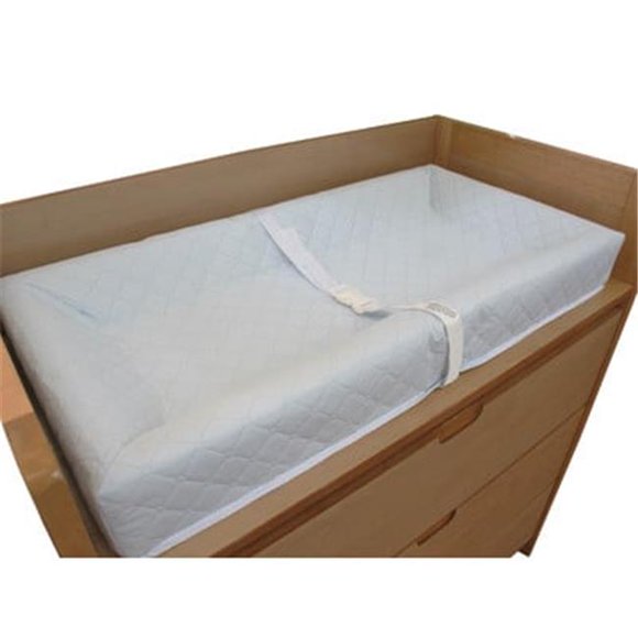 L A Baby  32 in. 4 Sided Changing Pad - White