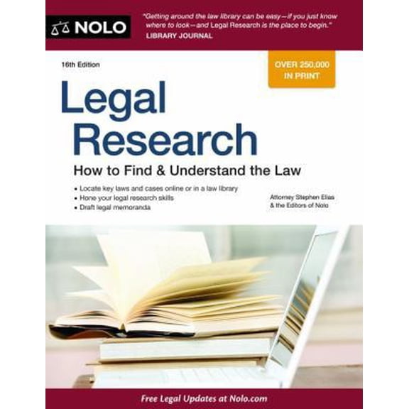 Pre-Owned Legal Research: How to Find & Understand the Law (Paperback) 1413316182 9781413316186