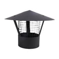 thumbnail image 2 of Reemplazo de tapa de ventilación de tapa de chimenea de acero inoxidable resistente para chimenea Apto para tubo de 125 mm, 2 of 9