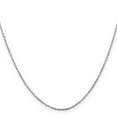 thumbnail image 3 of Auriga Fine Jewelry 925 Sterling Silver Rhodium-plated 1mm Cable Chain 18inch Necklace for Women, 3 of 5