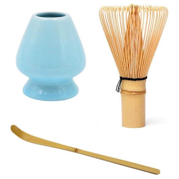 Japanese Bamboo Matcha Tea Ceremony Brush Tool Grinder(Blue)