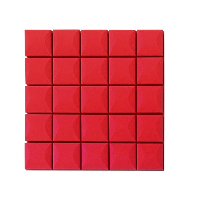 Xihbxyly Paneles de Espuma Acústica, Esponja Absorbente de Sonido de Alta Densidad, Solución de Insonorización para Ktv, Sala de Piano, Sala de Batería, Estudio En Casa, Tamaño 50 X 50 X 3 Cm, Juego