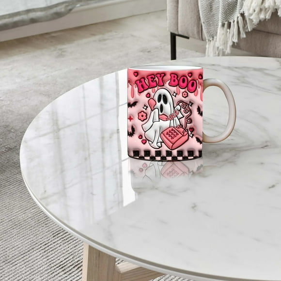 Suncoda Halloween Mug, New Spooky Halloween Coffee Mug Water Mug Halloween Pumpkin